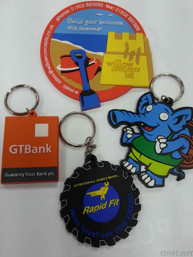 Soft PVC Product, PVC Key Ring, Luggage Tag, Zipper Pull, Dog Tag, Wrist Band, Slap Band